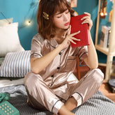 Women's silk pajamas