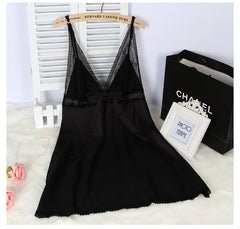 New pajamas simulation silk nightdress