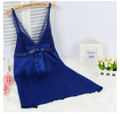 New pajamas simulation silk nightdress