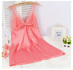 New pajamas simulation silk nightdress