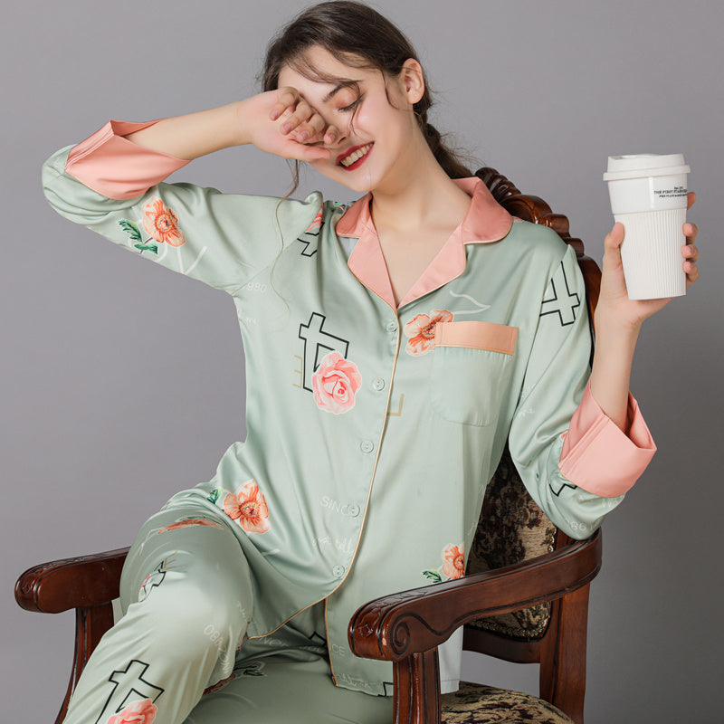 Women's silk pajamas