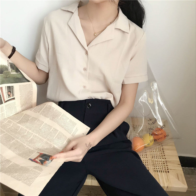 Retro gentle wind chiffon top