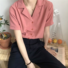Retro gentle wind chiffon top