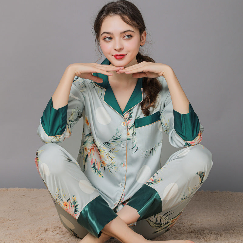 Women's silk pajamas