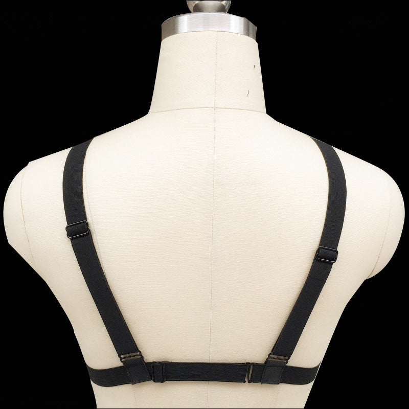Pentagram Straps Lingerie Hollow Cross Rivets Beautiful Back