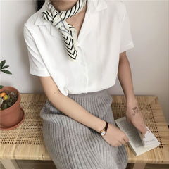 Retro gentle wind chiffon top