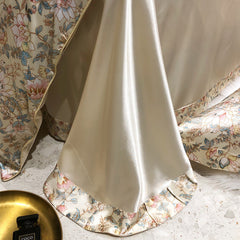 Bare Sleeping Silk Four-piece Set Silk Light Luxury Bedding