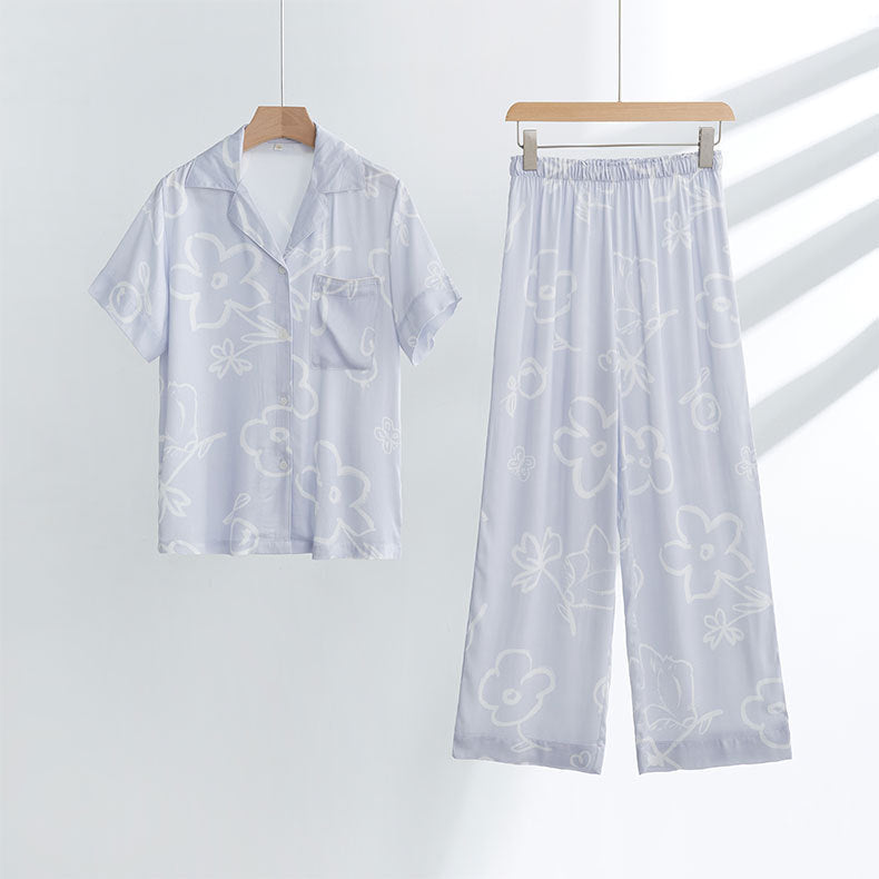 New Fantasy Rayon Satin Women's Pajamas