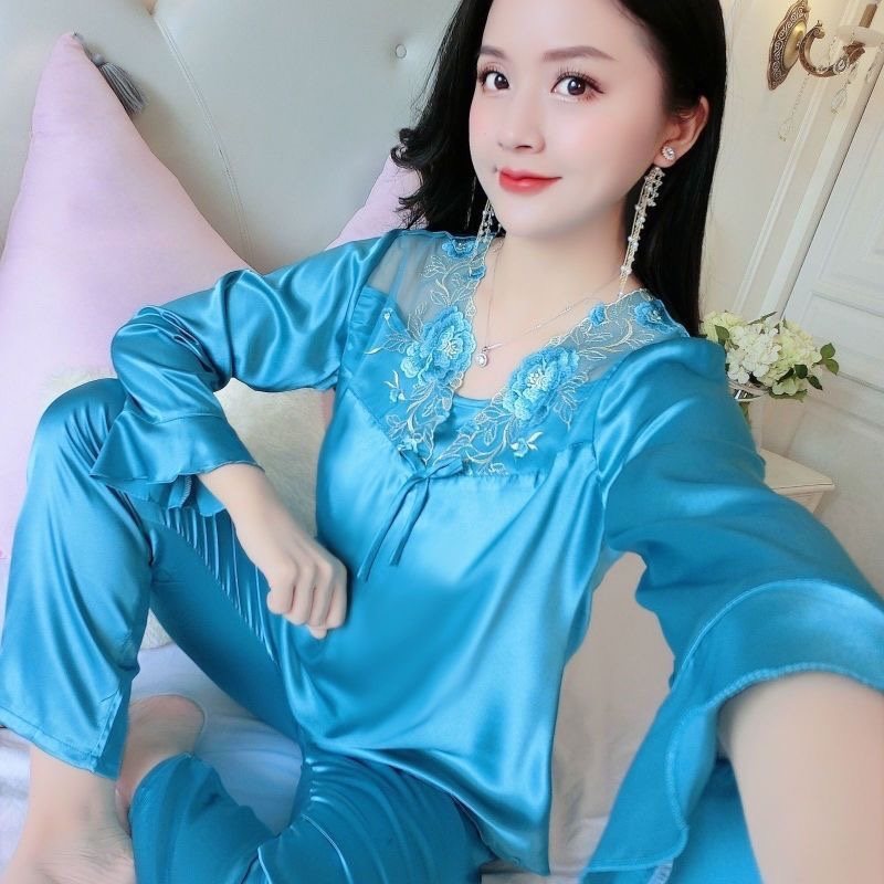 Fashion Personalized Silk Women's Pajama Suit